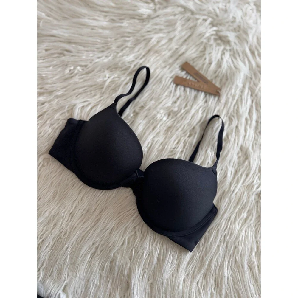 Skims Fits Everybody Push-Up Bra Onyx Size 32D - Picture 4 of 7